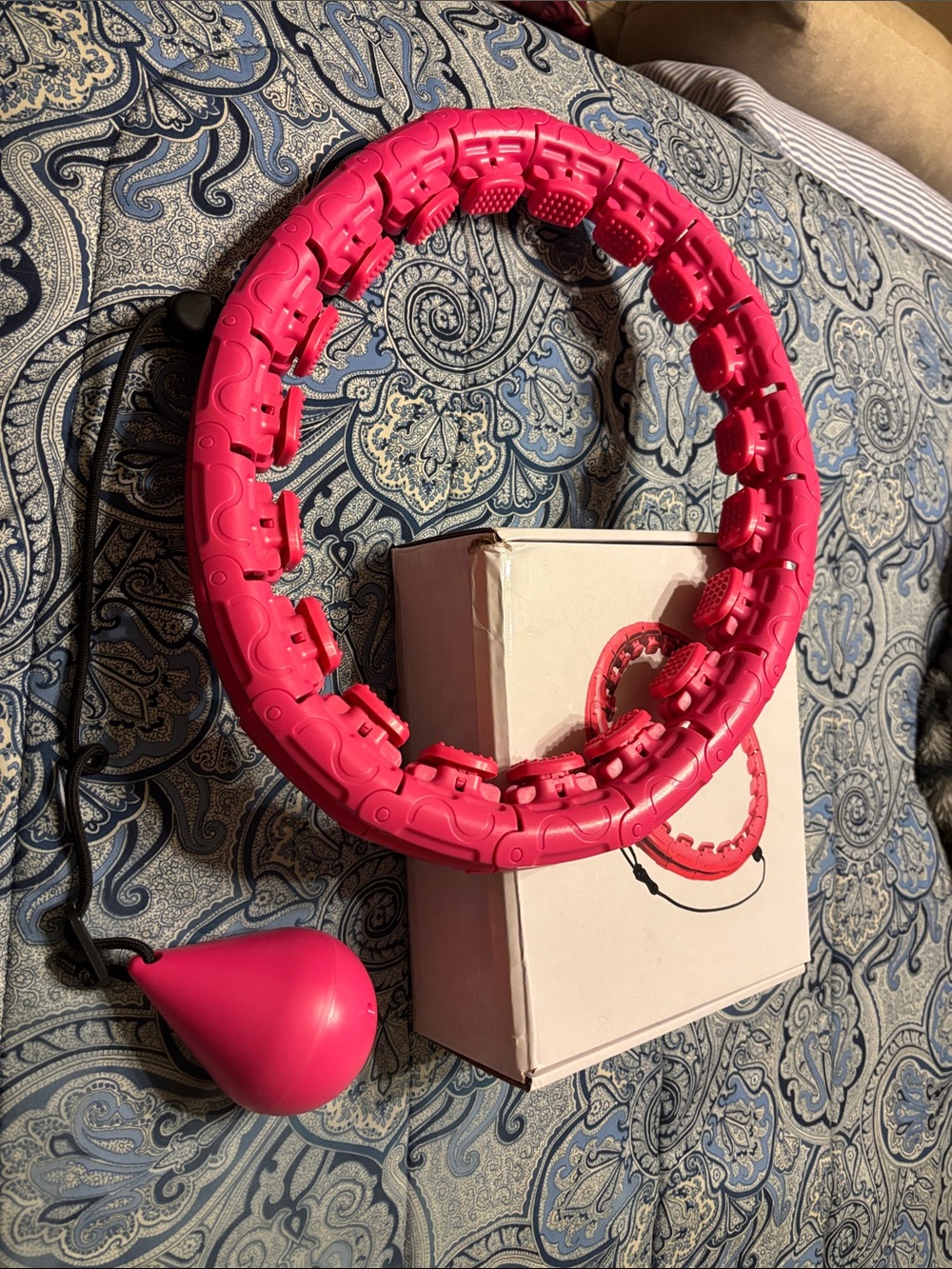 Adjustable Massage Hula Hoop for Women - Pink